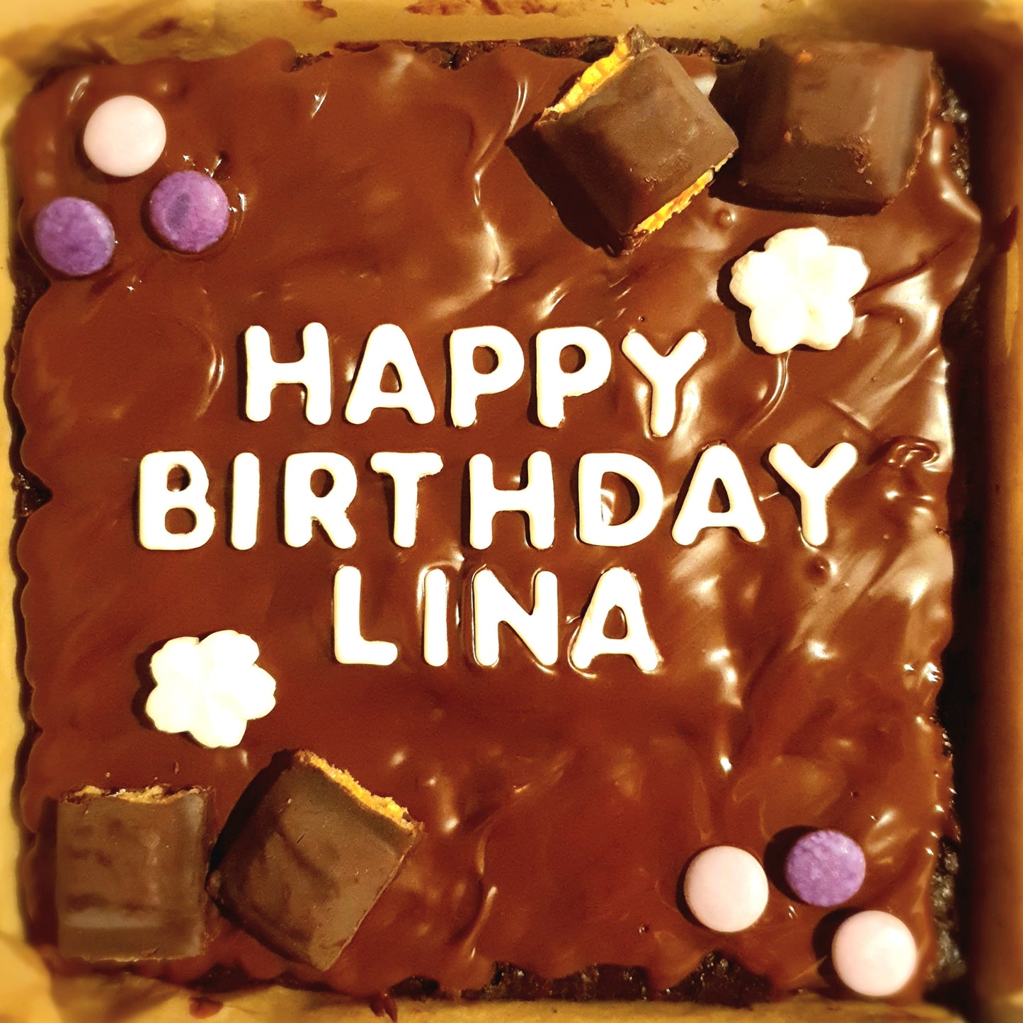 Custom Message Brownie