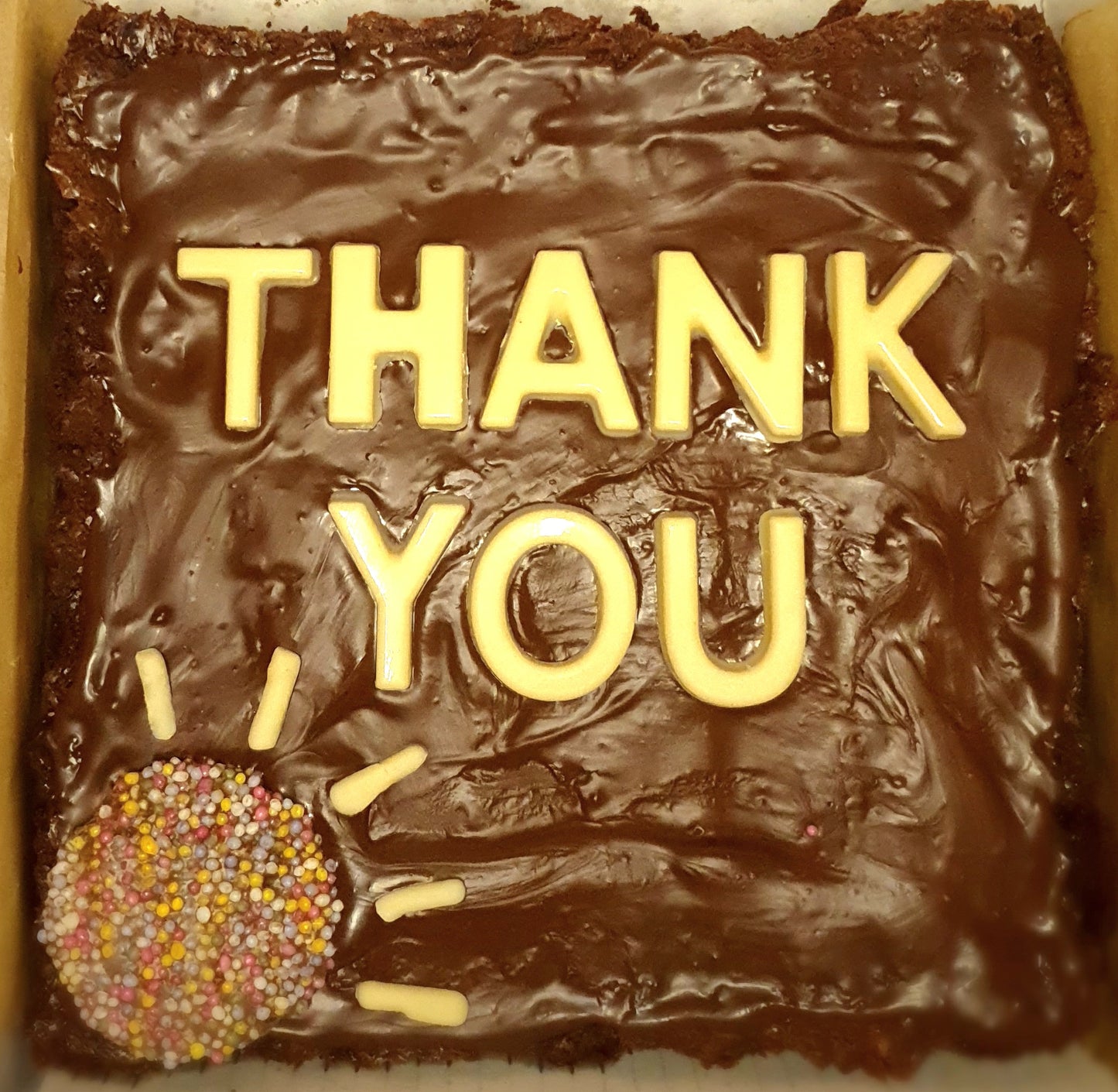 Custom Message Brownie